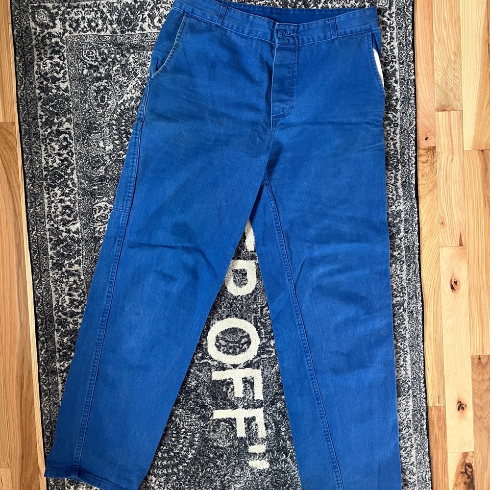 Vintage Golden Age Hollywood French Workwear Pants 30 x 30